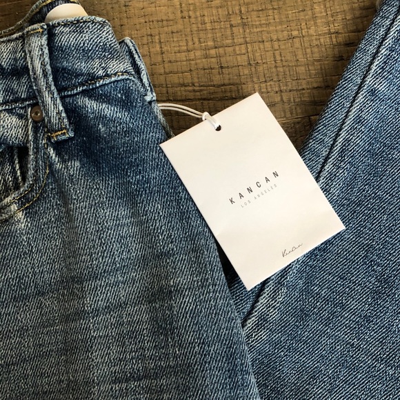 Kancan Skinny High Rise Destroyed Fray Jeans - Picture 3 of 6